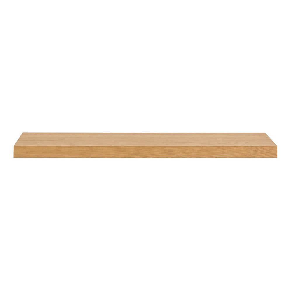 43" Natural Light Brown Wooden Floating Shelf HomeRoots