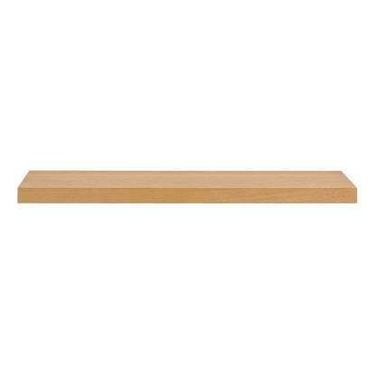 43" Natural Light Brown Wooden Floating Shelf HomeRoots