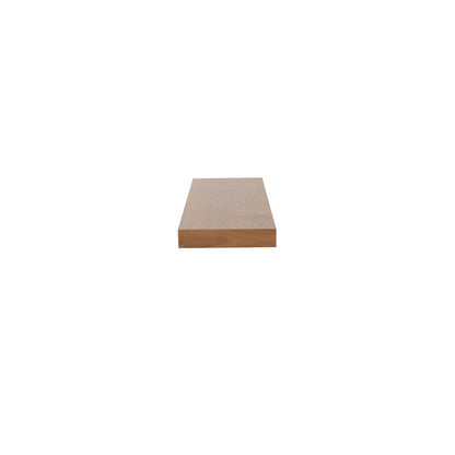 43" Brown Wooden Wall Mounted Floating Shelf HomeRoots