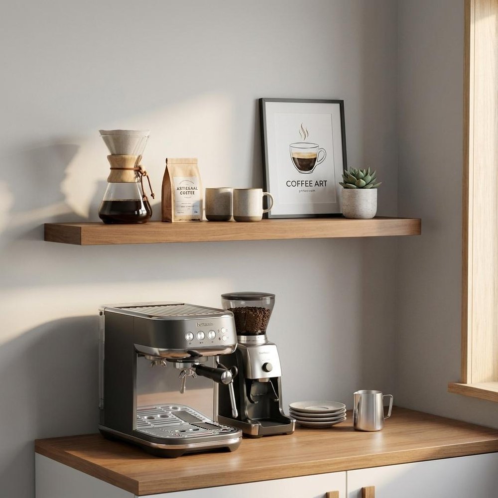 43" Brown Wooden Wall Mounted Floating Shelf HomeRoots