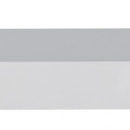 43" White Wooden Wall Mounted Floating Shelf HomeRoots