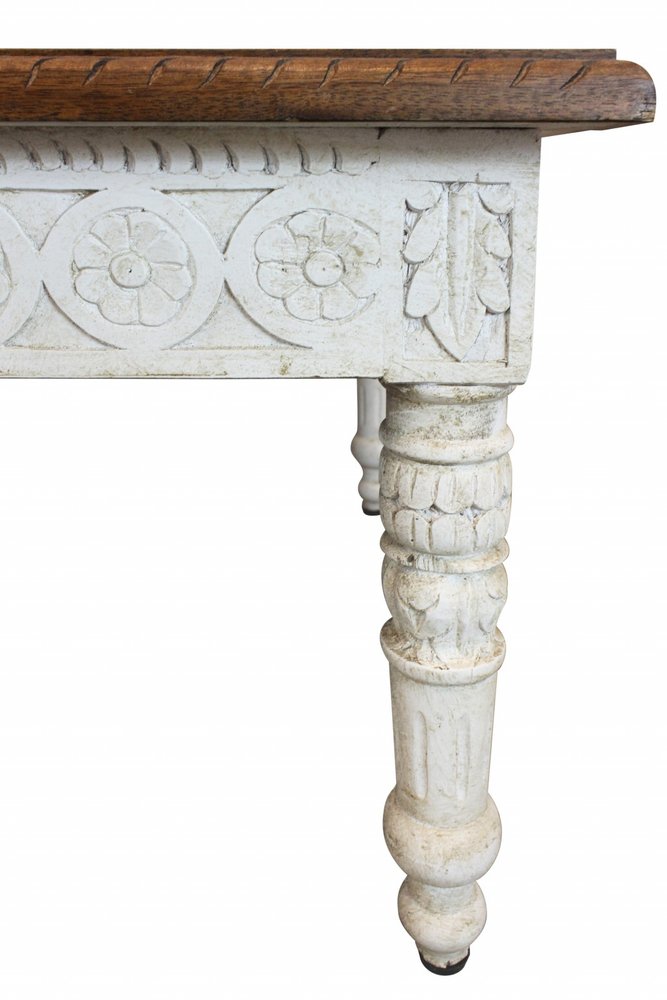 48" Brown and Ivory Solid Wood Coffee Table HomeRoots