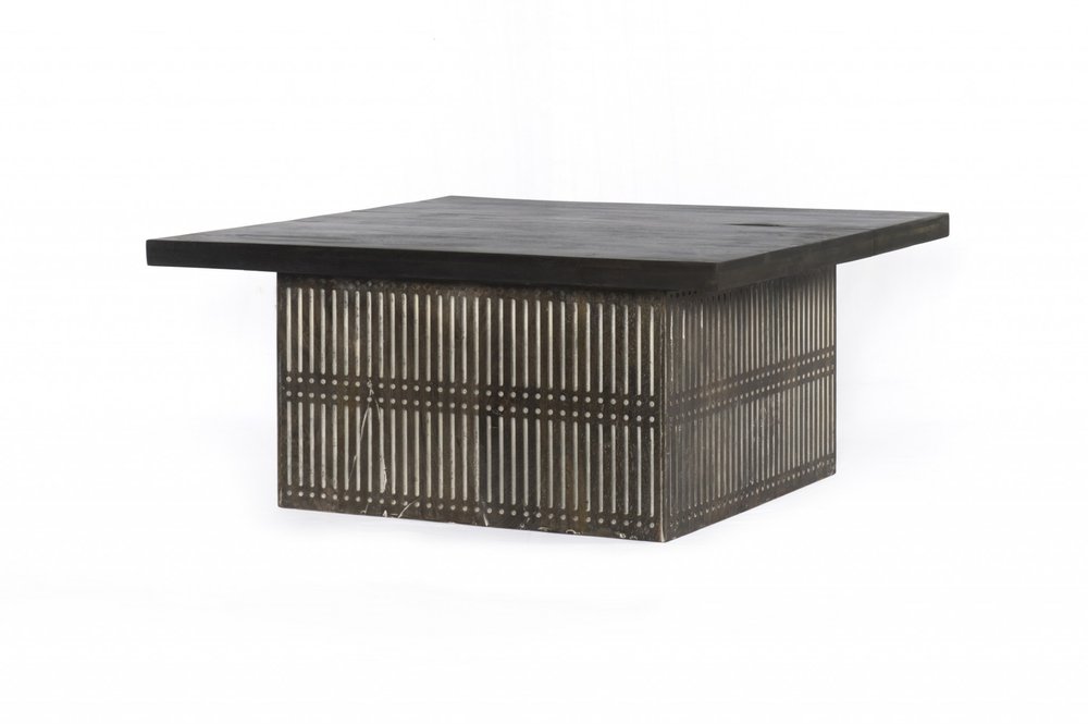 40" Brown Solid Wood Lift Top Pedestal Coffee Table HomeRoots