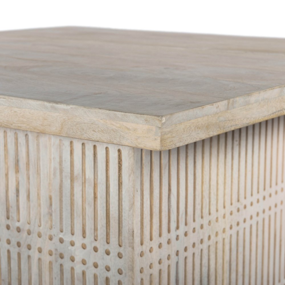 40" Ivory Solid Wood Lift Top Pedestal Coffee Table HomeRoots