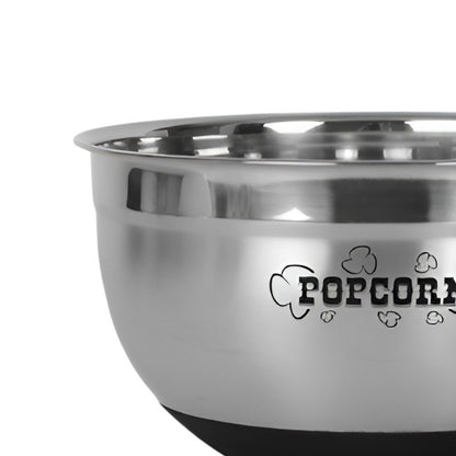 Sleek Stainless Steel Popcorn Serving Bowl HomeRoots