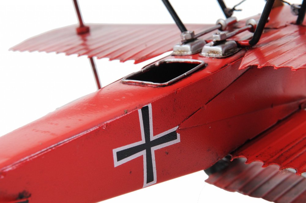 c1916 Red Baron Fokker Triplane Model Sculpture HomeRoots