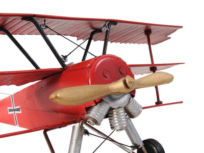 c1916 Red Baron Fokker Triplane Model Sculpture HomeRoots
