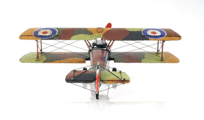 7" Green Metal Hand Painted Model Airplane Tabletop Sculpture HomeRoots