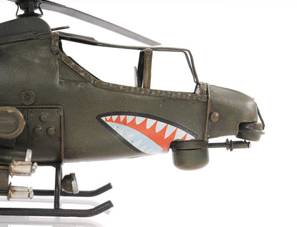 5" Green Metal Hand Painted Model Airplane Tabletop Sculpture HomeRoots