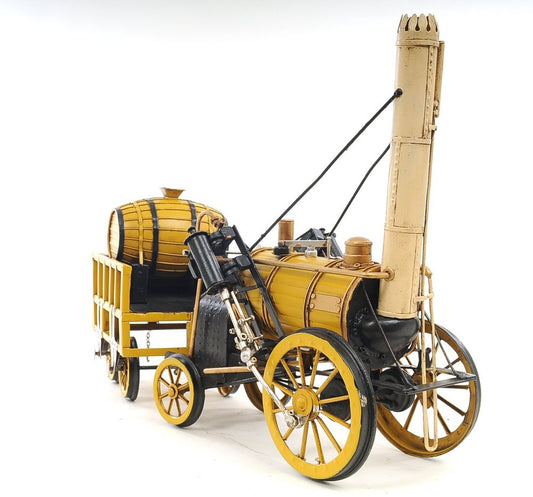 c1829 Yellow Rocket Steam Engine Model Sculpture HomeRoots