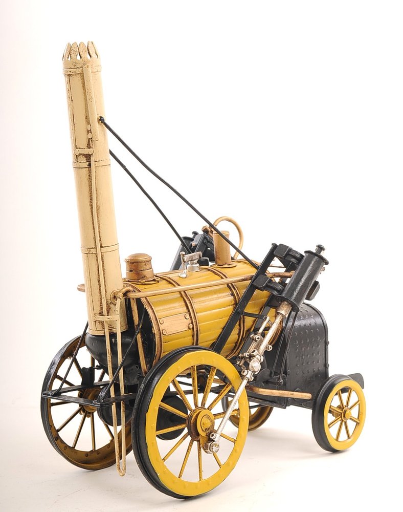 c1829 Yellow Rocket Steam Engine Model Sculpture HomeRoots
