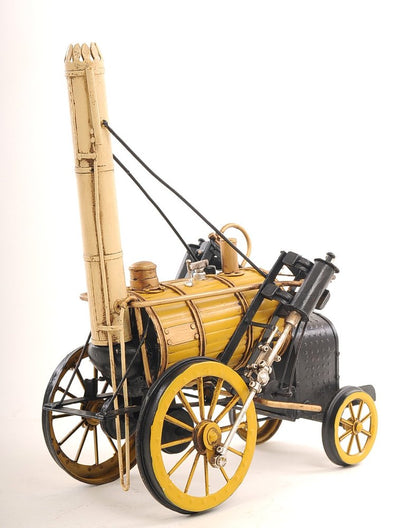 c1829 Yellow Rocket Steam Engine Model Sculpture HomeRoots
