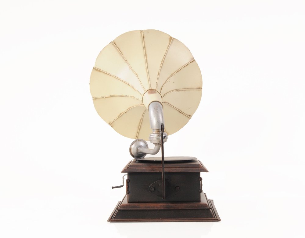 c1911 HMV Gramophone Built to Scale Model Sculpture HomeRoots