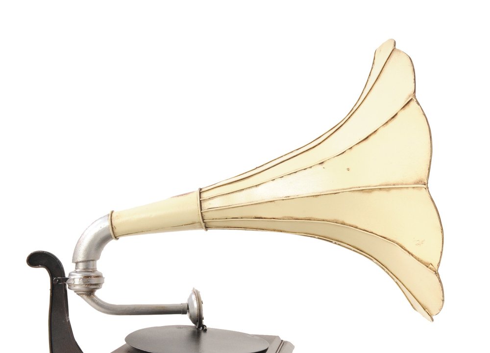 c1911 HMV Gramophone Built to Scale Model Sculpture HomeRoots