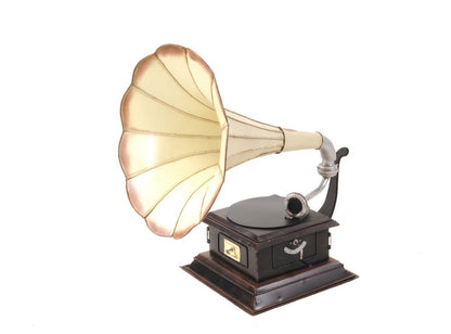 c1911 HMV Gramophone Built to Scale Model Sculpture HomeRoots