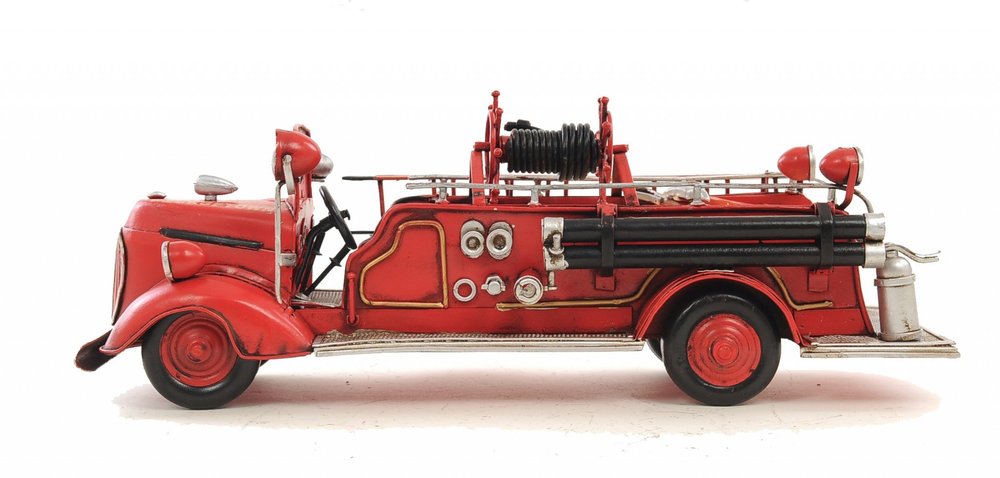 6" Red Metal Hand Painted Model Car HomeRoots