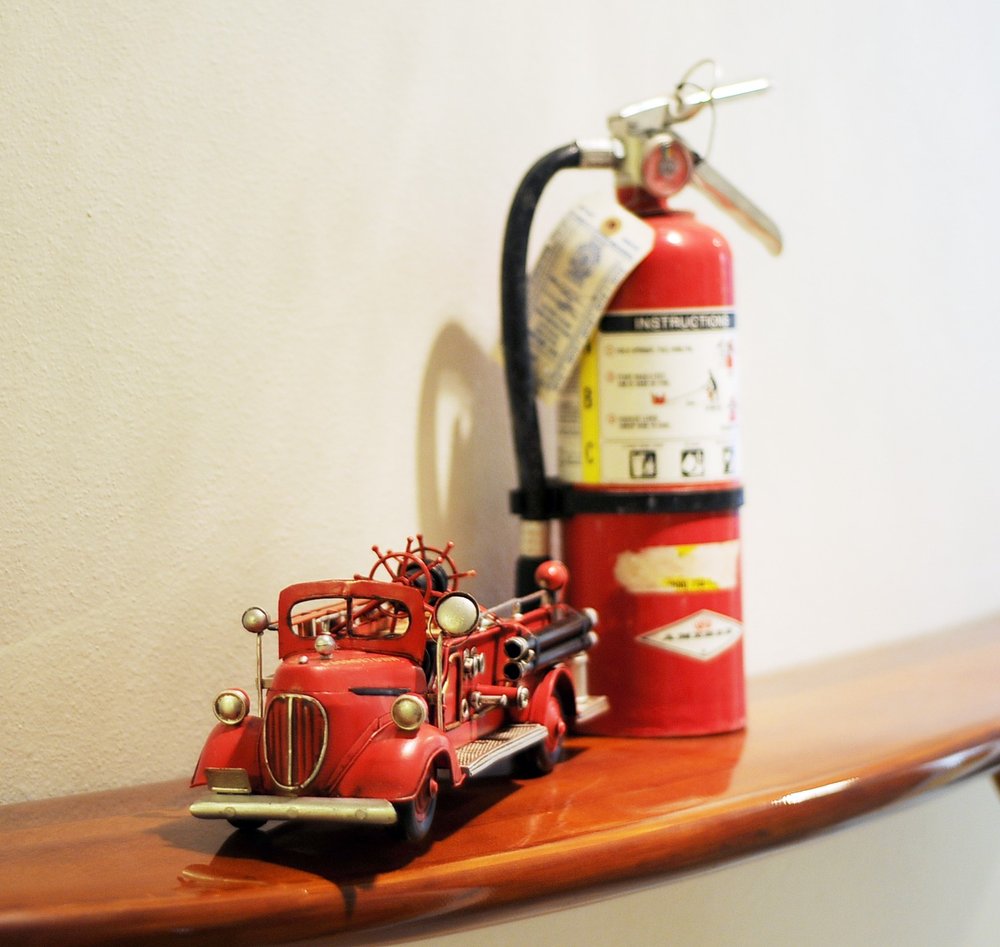 6" Red Metal Hand Painted Model Car — view 7