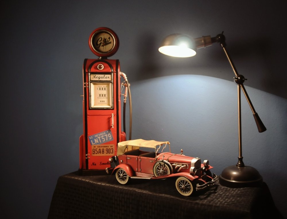 5" Red Metal Hand Painted Model Car Tabletop Sculpture HomeRoots