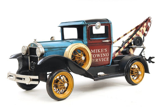 6" Blue And Black Metal Hand Painted Model Car HomeRoots