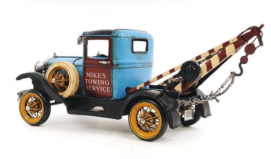 6" Blue And Black Metal Hand Painted Model Car HomeRoots