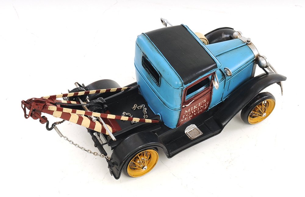 6" Blue And Black Metal Hand Painted Model Car HomeRoots
