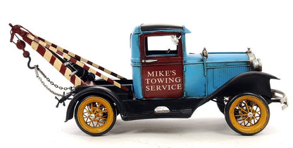 6" Blue And Black Metal Hand Painted Model Car HomeRoots