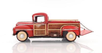 6" Red Metal Hand Painted Model Car HomeRoots