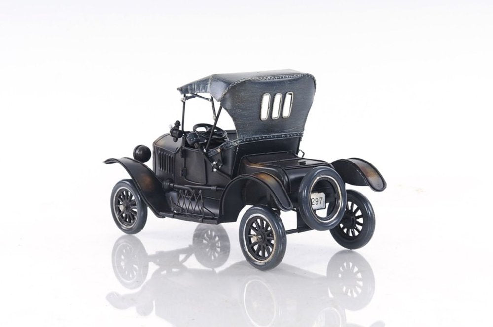 12" Black Metal c1908 Ford Model Car Tabletop Sculpture HomeRoots