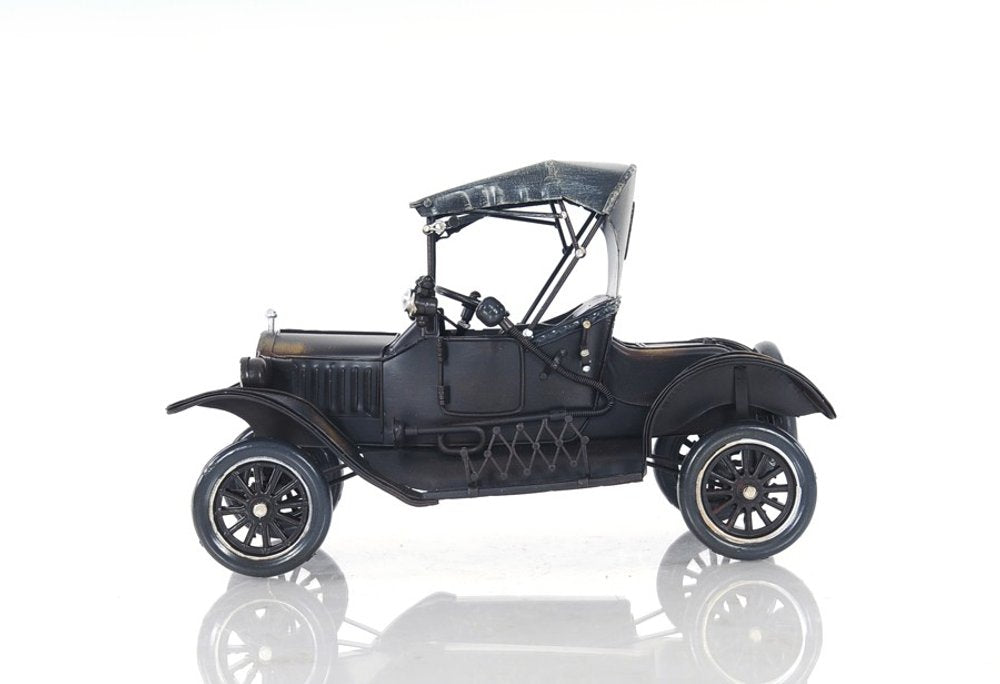 12" Black Metal c1908 Ford Model Car Tabletop Sculpture HomeRoots