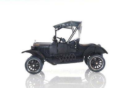 12" Black Metal c1908 Ford Model Car Tabletop Sculpture HomeRoots