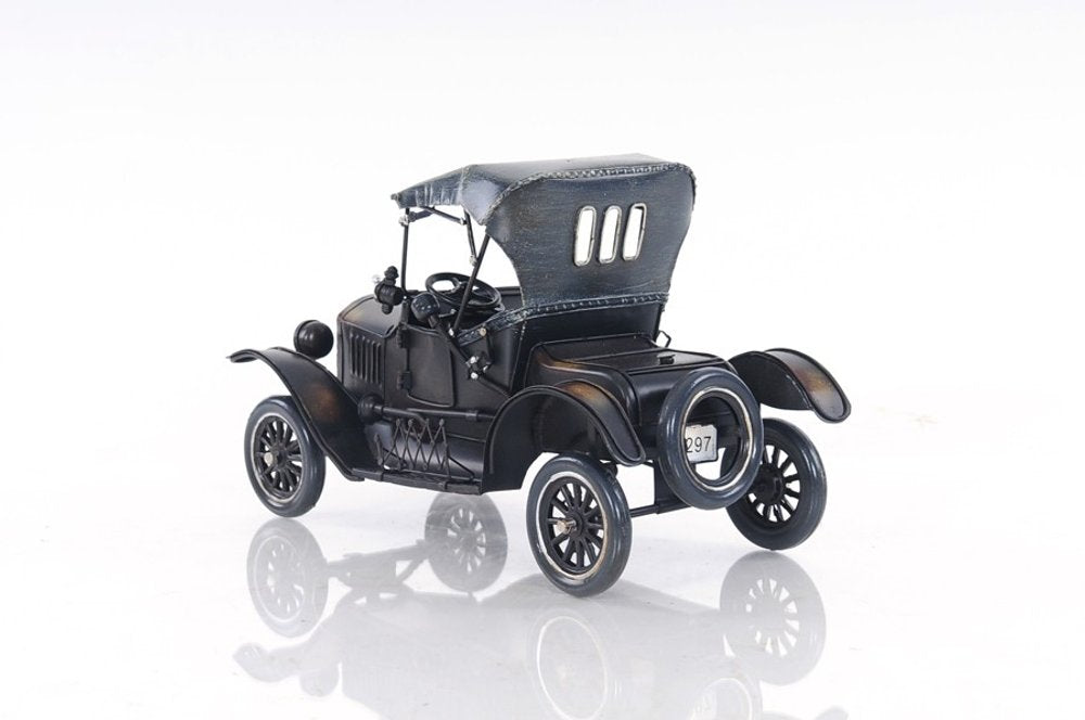 12" Black Metal c1908 Ford Model Car Tabletop Sculpture HomeRoots