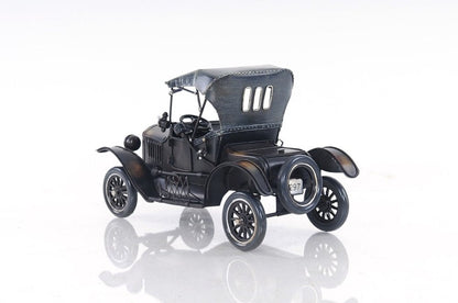 12" Black Metal c1908 Ford Model Car Tabletop Sculpture HomeRoots