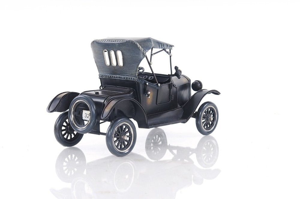 12" Black Metal c1908 Ford Model Car Tabletop Sculpture HomeRoots