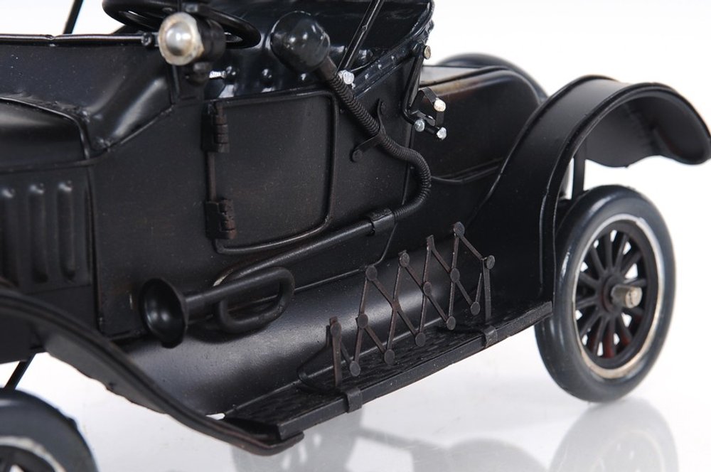 12" Black Metal c1908 Ford Model Car Tabletop Sculpture HomeRoots