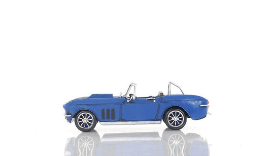 5" Blue Metal Hand Painted Model Car HomeRoots