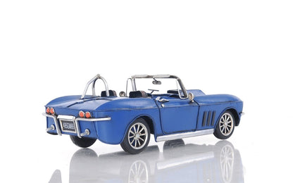 5" Blue Metal Hand Painted Model Car HomeRoots