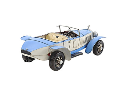 4" White Metal Hand Painted Model Car HomeRoots