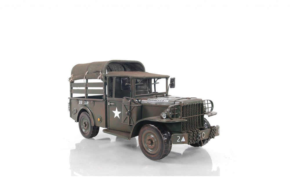 7" Green Metal Hand Painted Model Car HomeRoots
