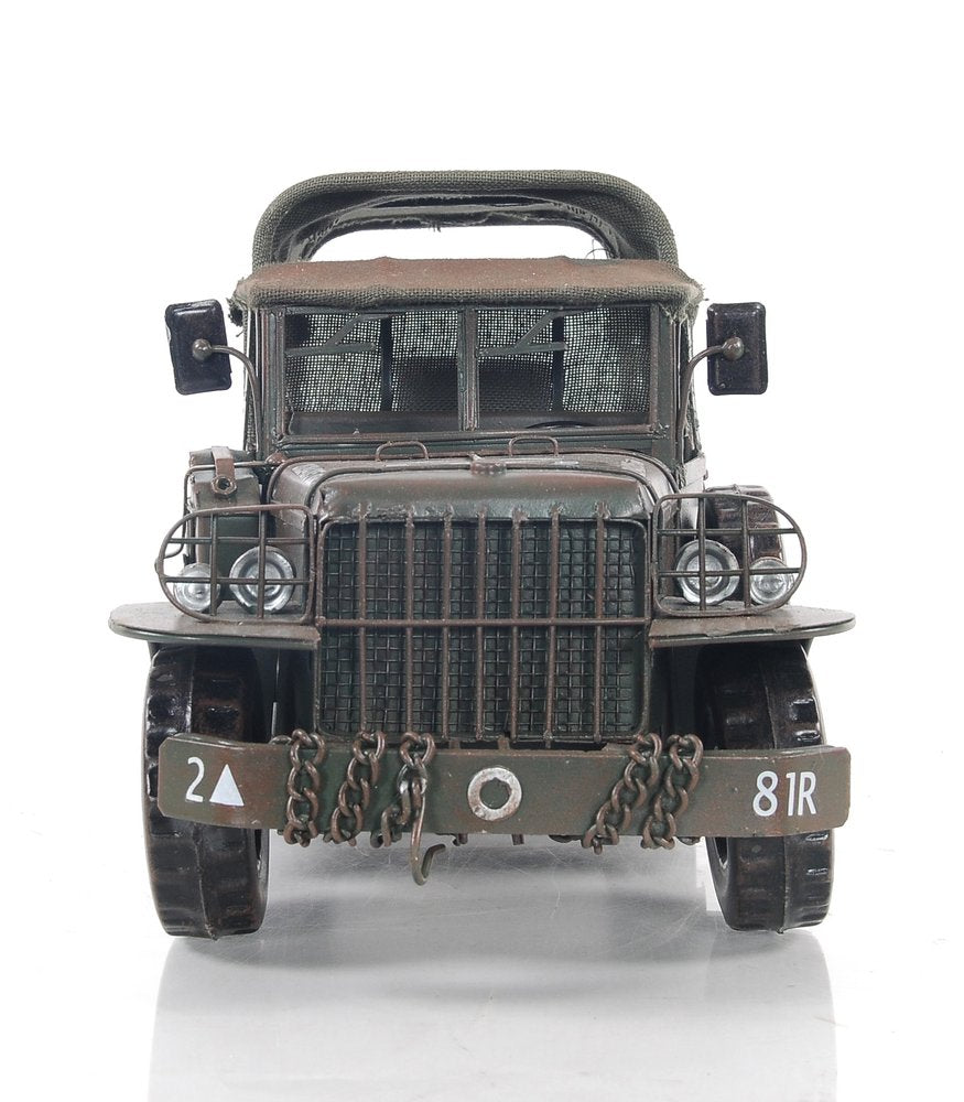 7" Green Metal Hand Painted Model Car HomeRoots