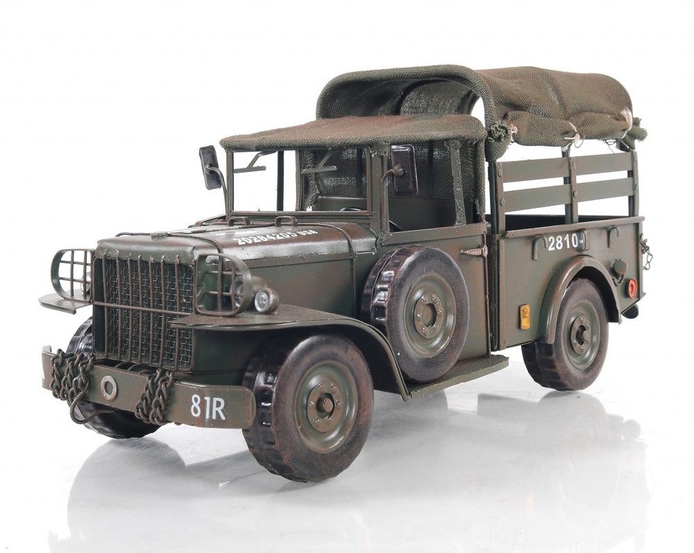 7" Green Metal Hand Painted Model Car HomeRoots