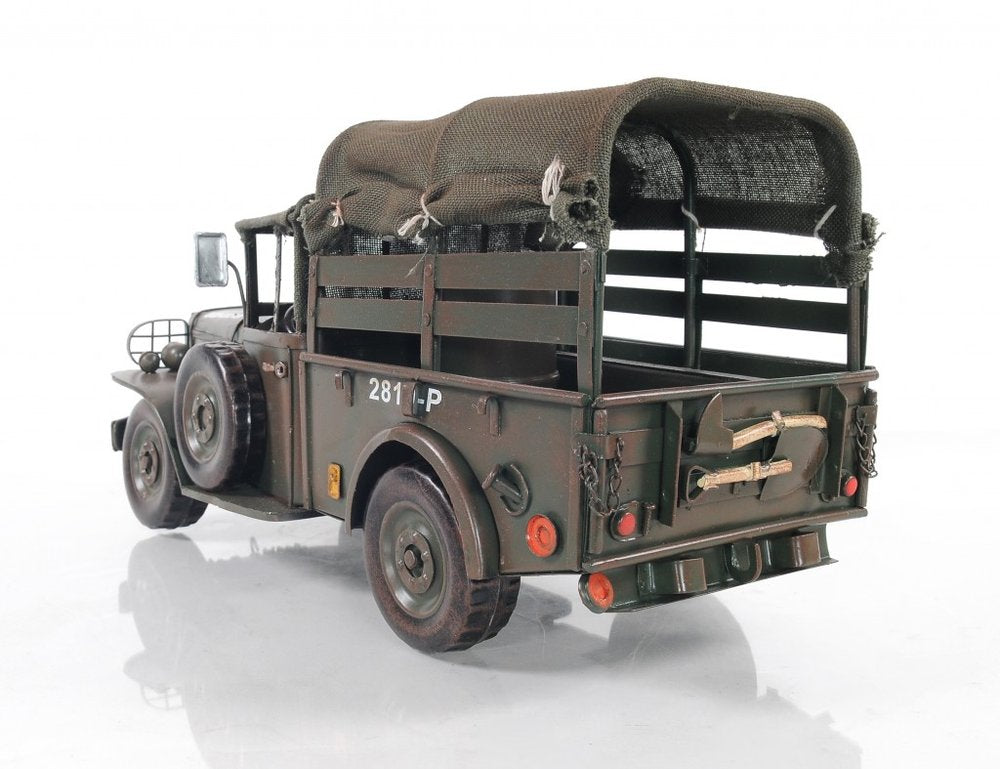 7" Green Metal Hand Painted Model Car HomeRoots