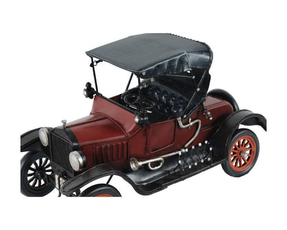 7" Red Metal Hand Painted Model Car HomeRoots