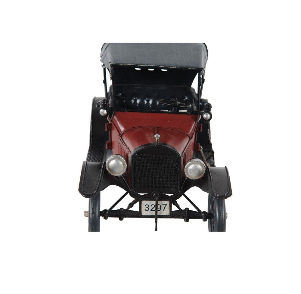 7" Red Metal Hand Painted Model Car HomeRoots
