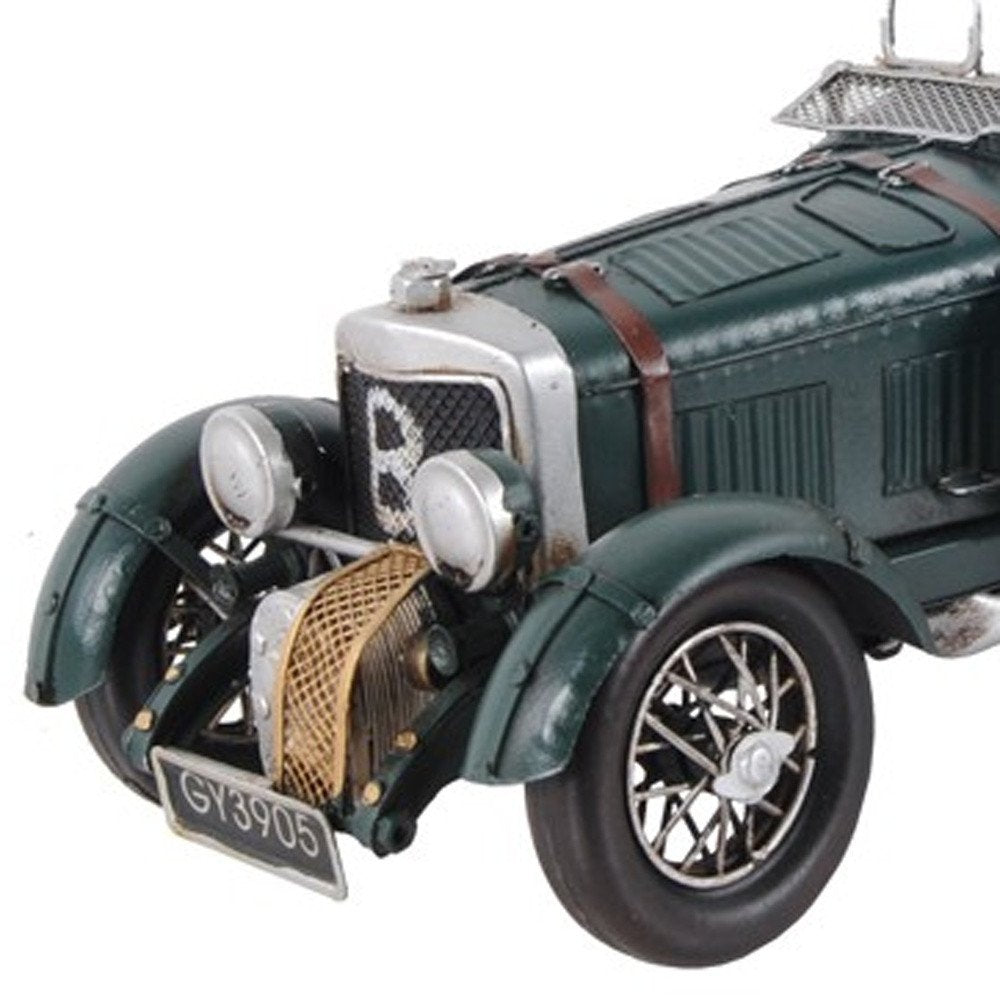 c1930 Bently Blower British Race Car Model Sculpture — view 7