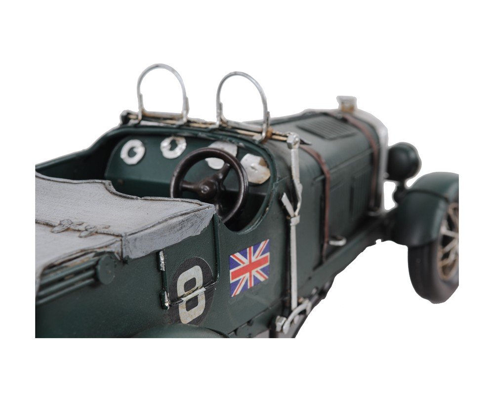 c1930 Bently Blower British Race Car Model Sculpture — view 5
