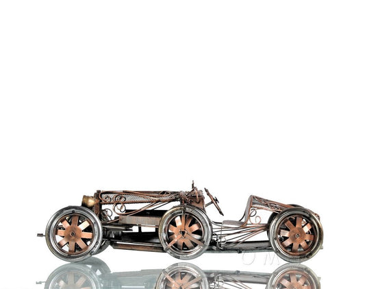 4" Silver Metal Hand Painted Model Car HomeRoots