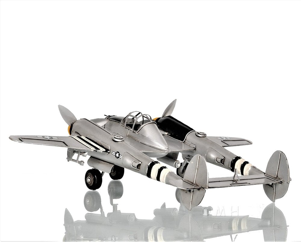 c1941 Lockheed P-38 Lightning Fighter Sculpture HomeRoots