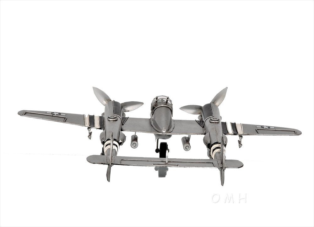 c1941 Lockheed P-38 Lightning Fighter Sculpture HomeRoots