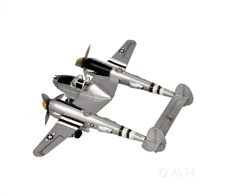 c1941 Lockheed P-38 Lightning Fighter Sculpture HomeRoots