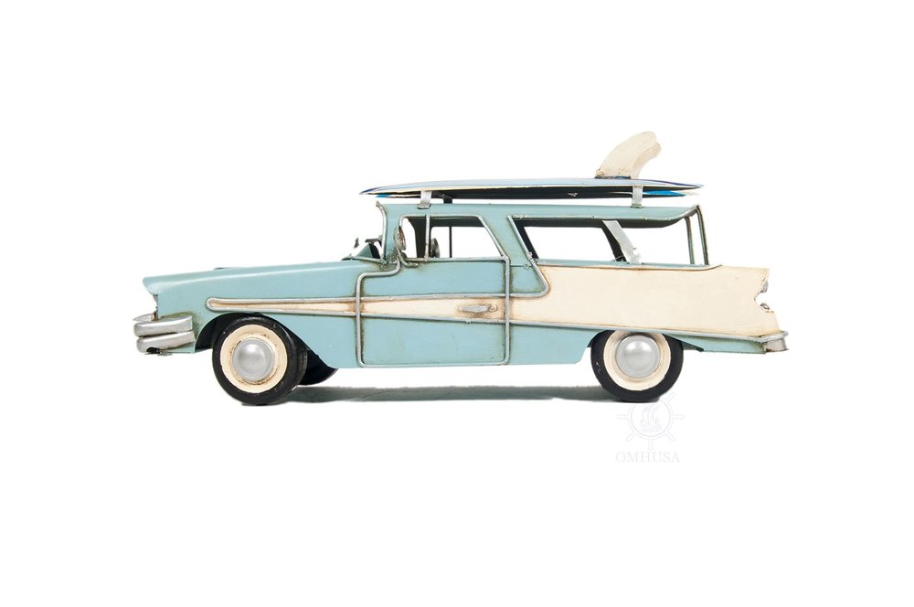 c1957 Blue Ford Country Squire Station Wagon Sculpture HomeRoots